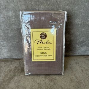 Madison | soft cotton natural percale | pillowcase